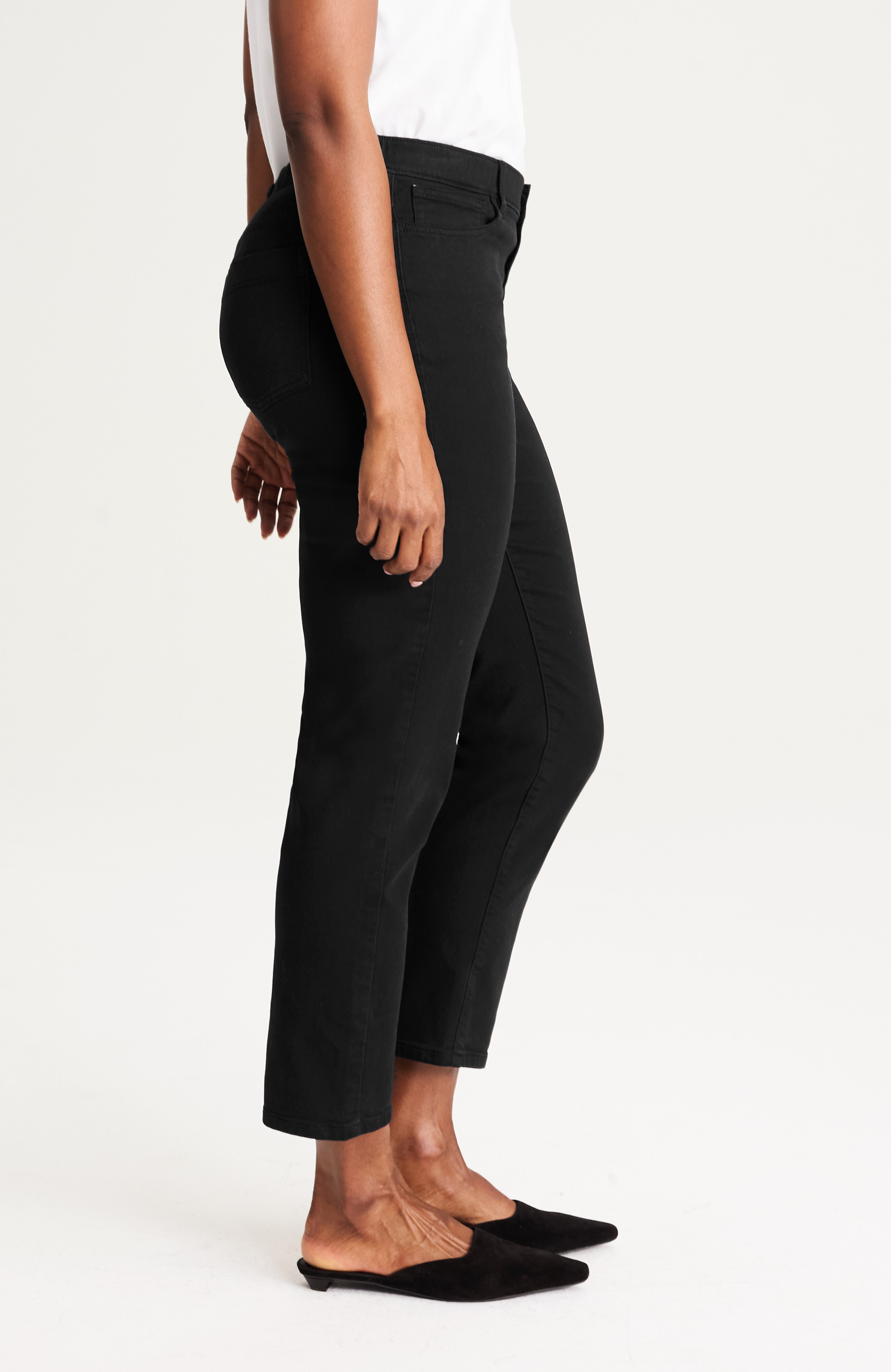 pure jill soft slim-leg jeans