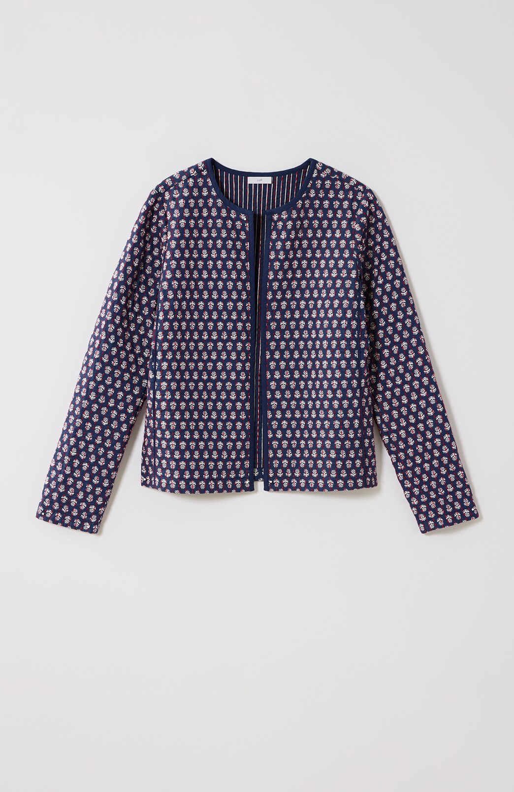 QUILTED OPEN-FRONT JACKET | JJill