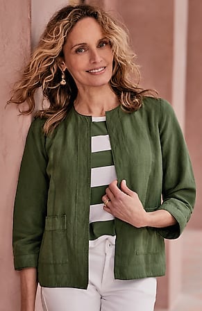 Image for Whipstitched Open-Front Jacket