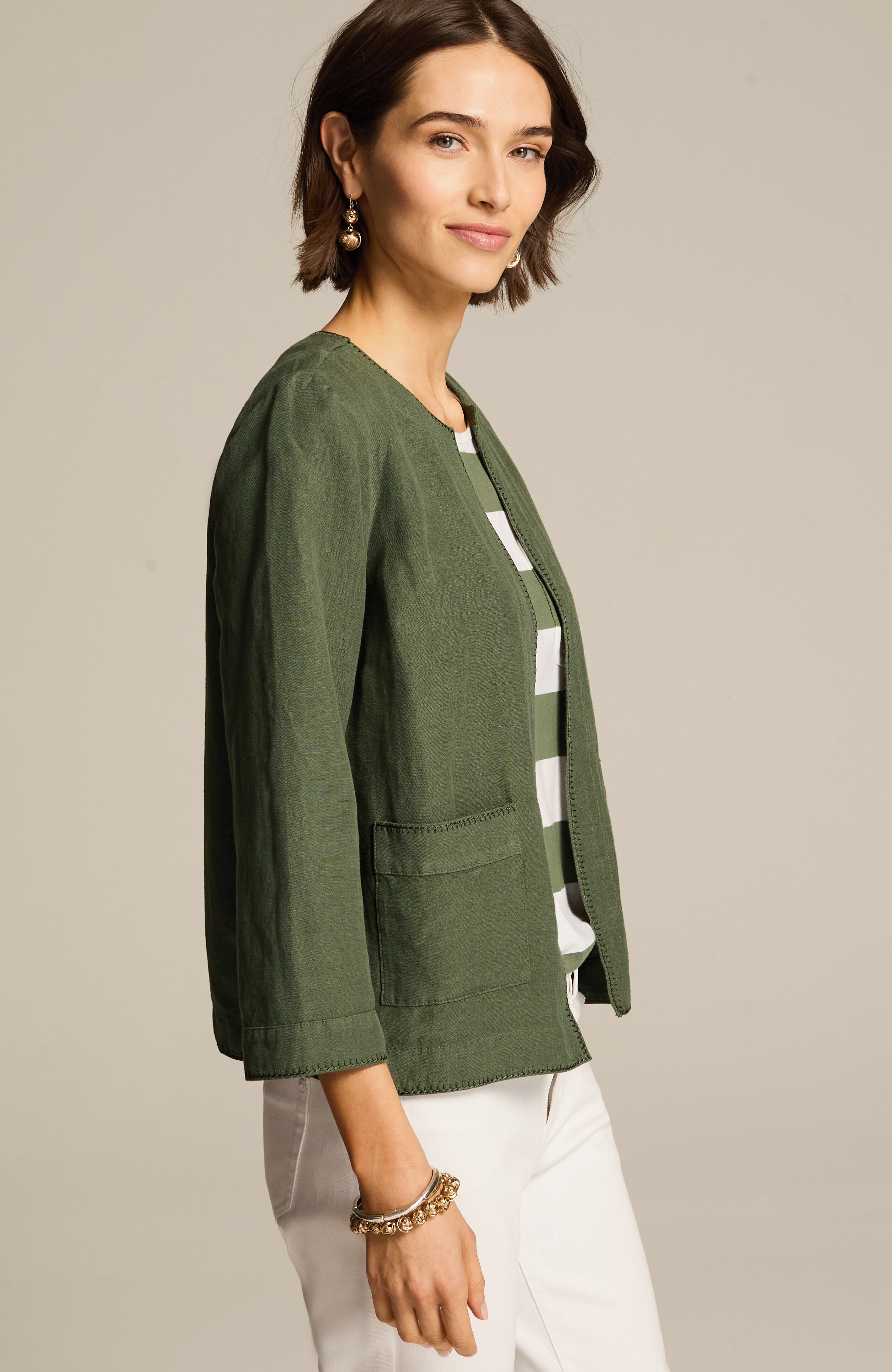AMERI　TWILL JACKET LIKE TOP American Apparel mens Long Sleeve Twill Jacket, Vintage