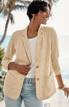 Image for Easy Eyelet Blazer