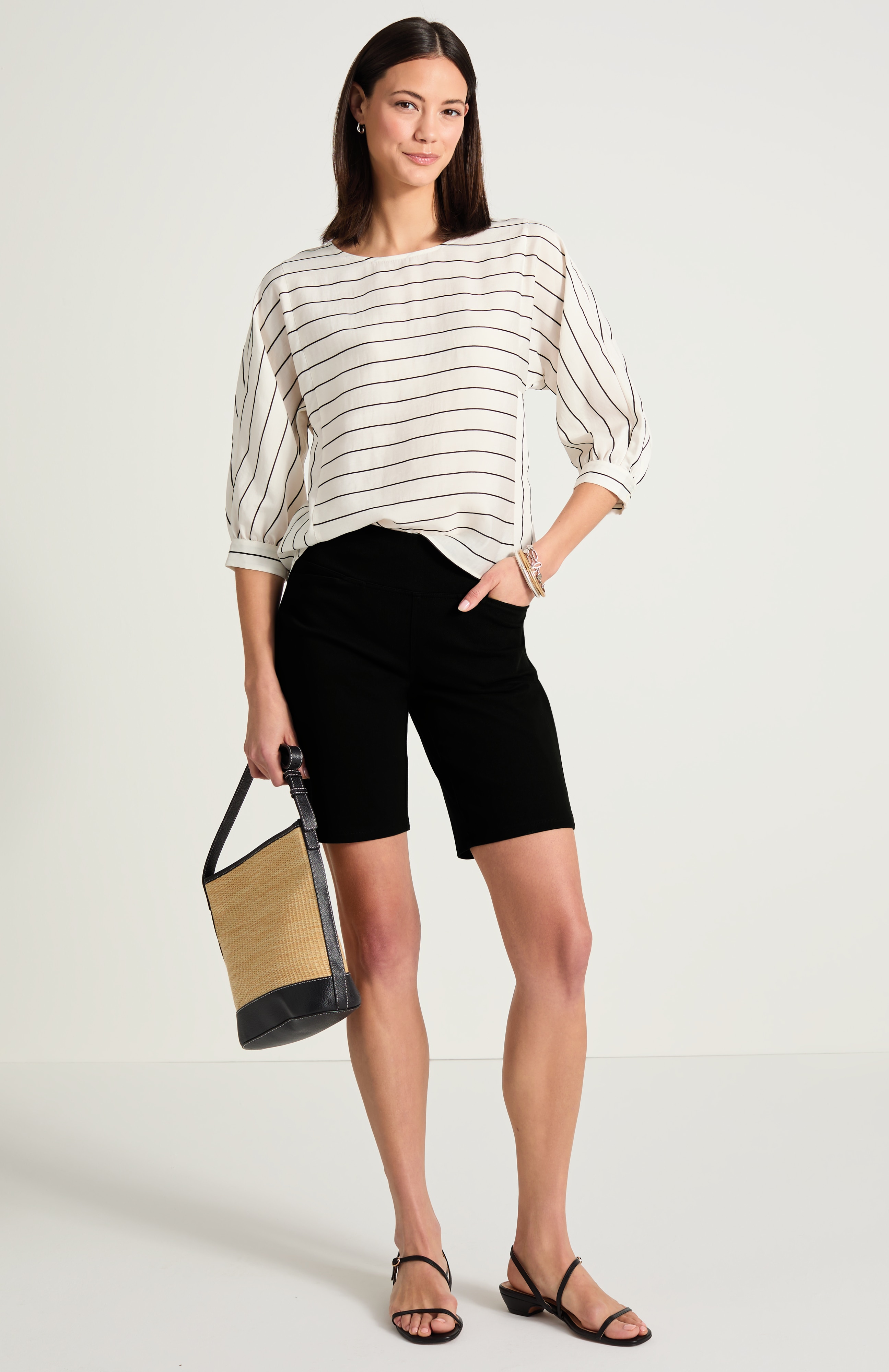 wearever smooth-fit knit jean city shorts