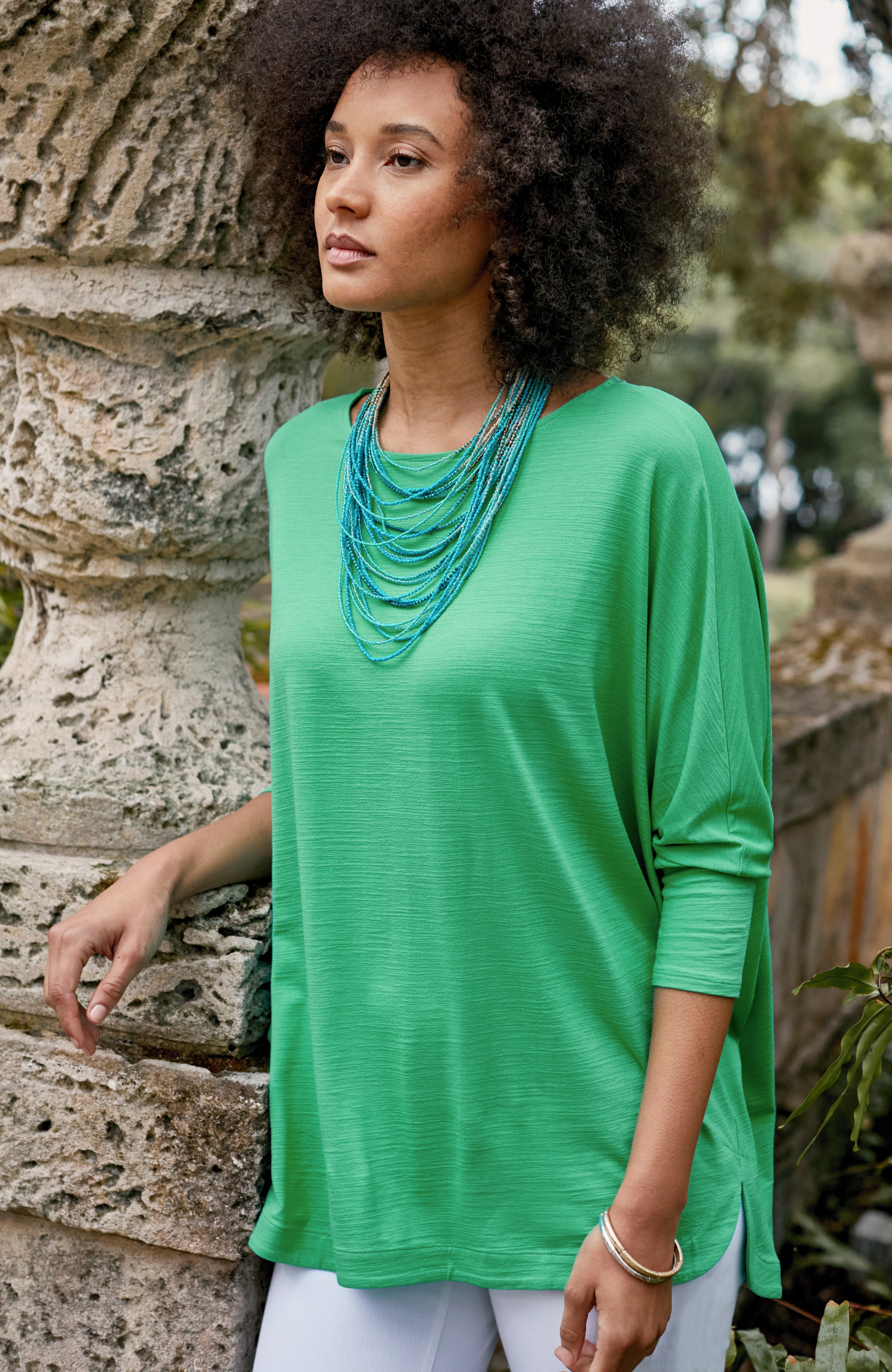 トップス WELINOA LAYERED LIB HALF SLEEVE TOPS Layered lib half sleeve tops – WELINOA