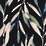 black watercolor ferns