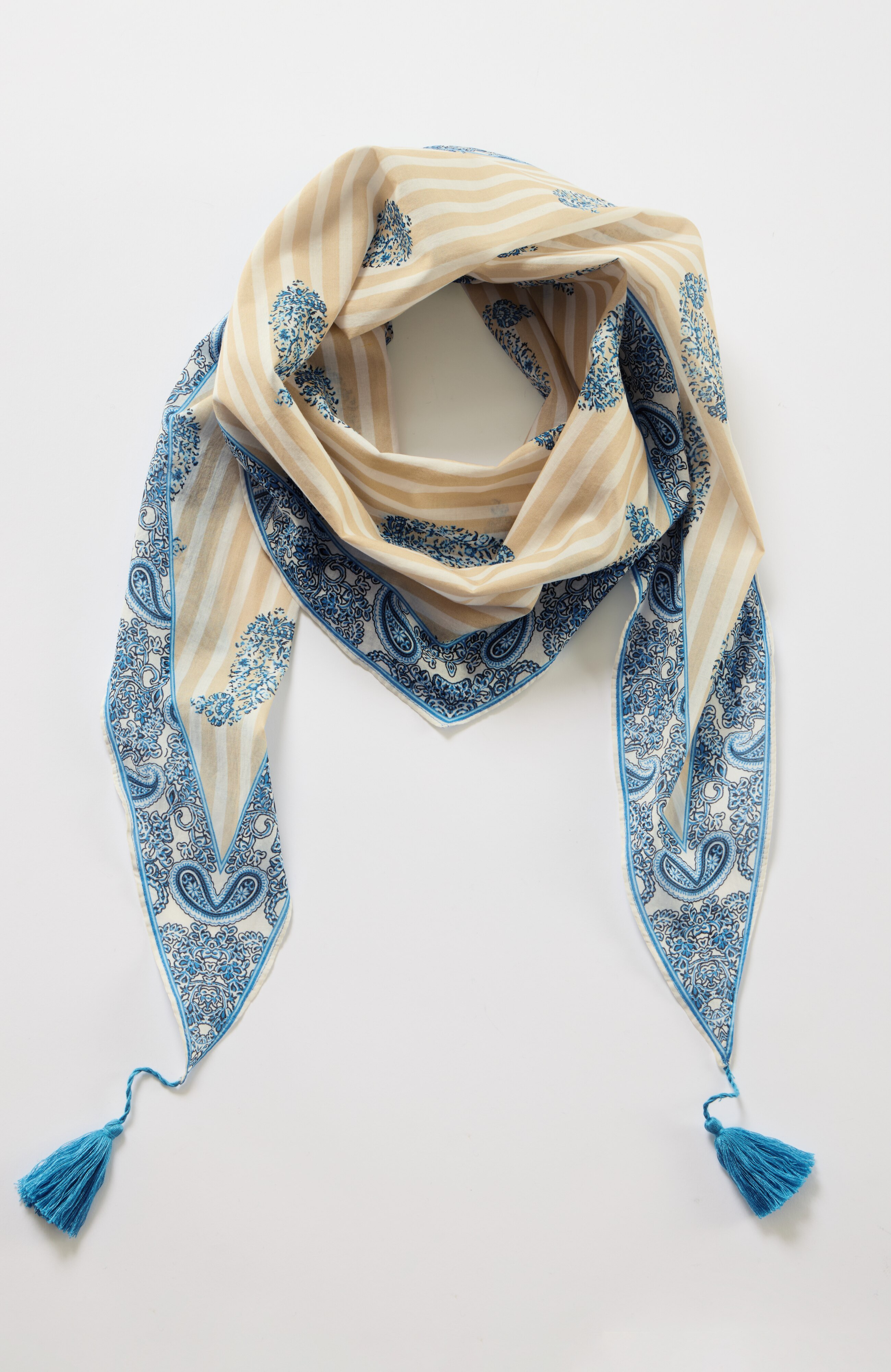 ★HILLDA★ Bohemian Paisley Scarf Khaki 24SSBPSK hillda Bohemian Paisley Scarf Khaki on Bunjang Global Site.