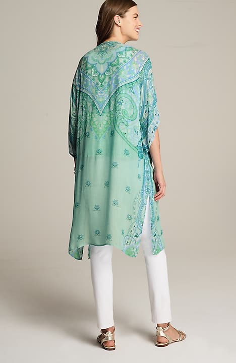 placed paisley duster