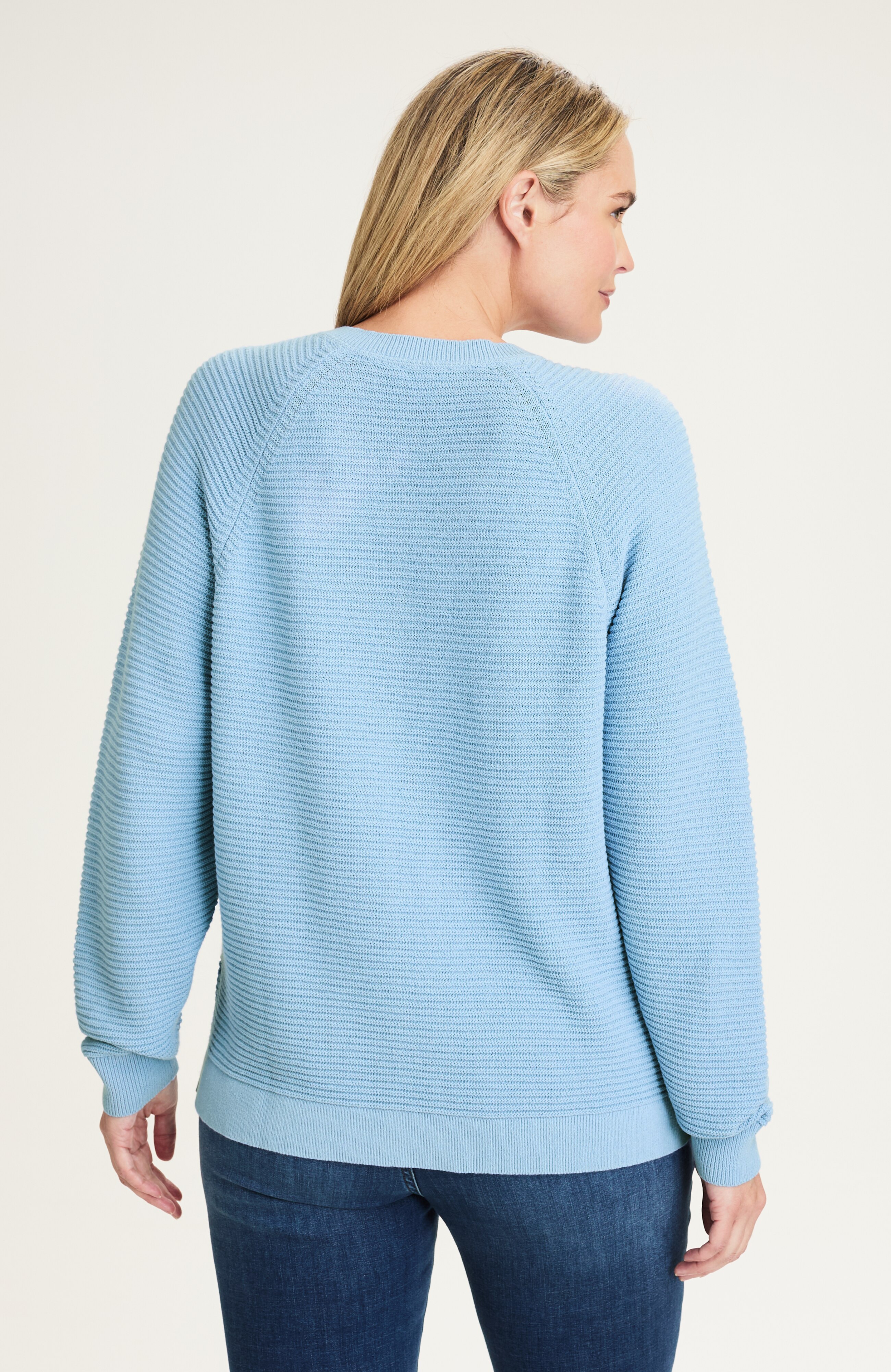 v-neck dolman-sleeve sweater