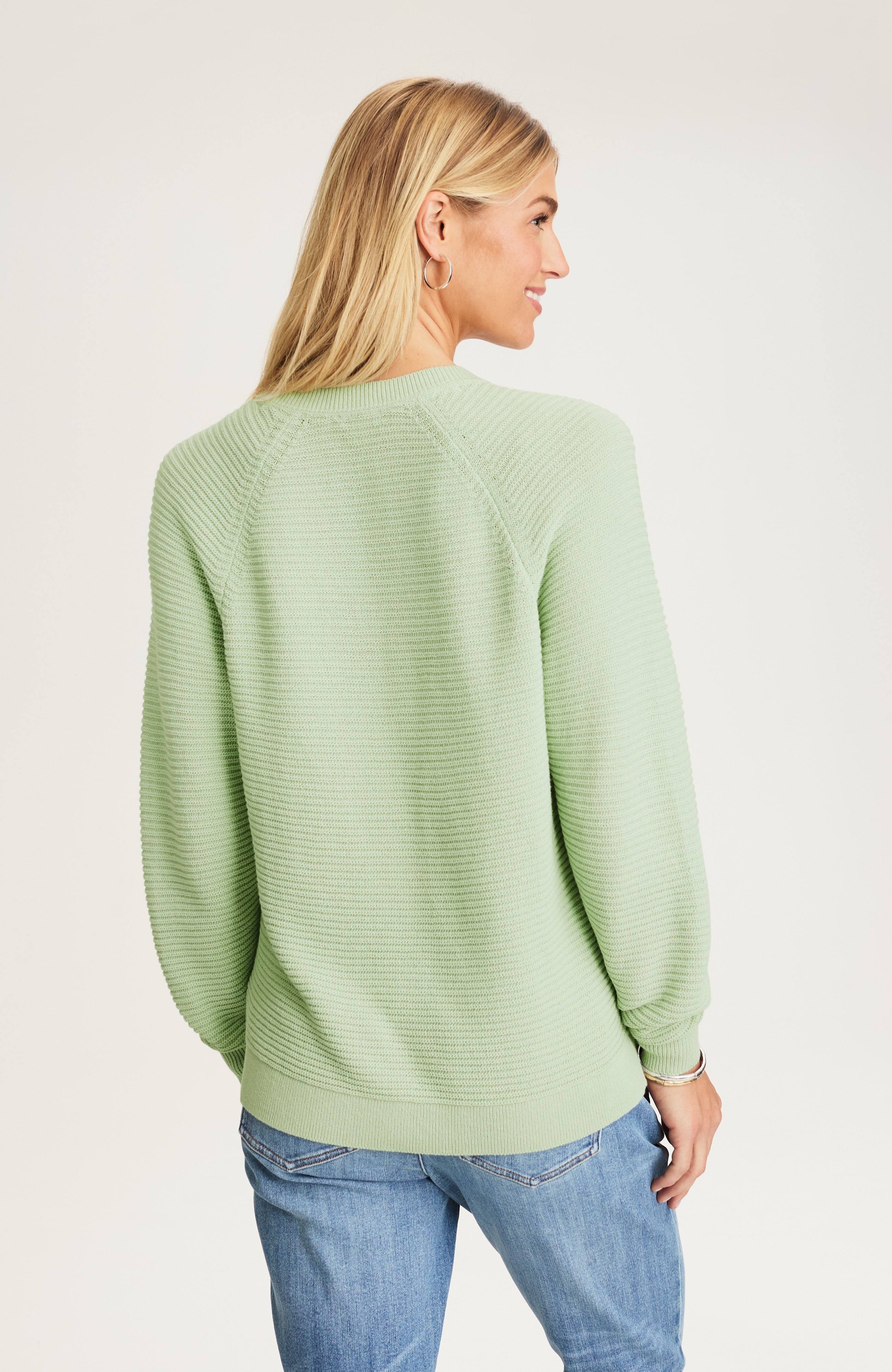 v-neck dolman-sleeve sweater