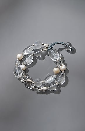 Image for Glass-Beaded Stretch Bracelet