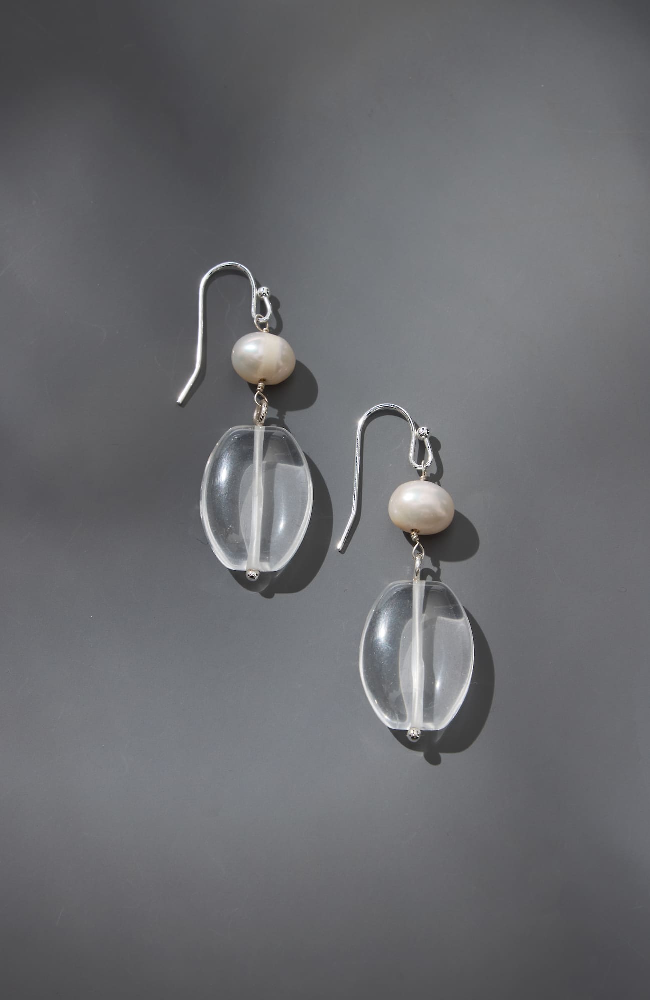 Jjill J.jill Glass-beaded Drop Earrings In Clear