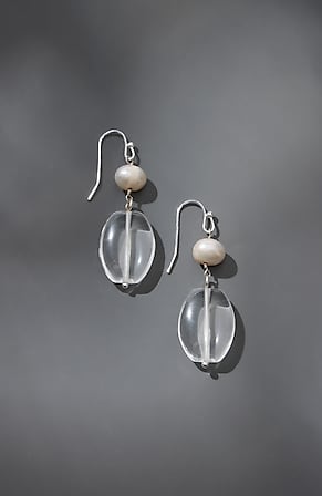 Image for Glass-Beaded Drop Earrings