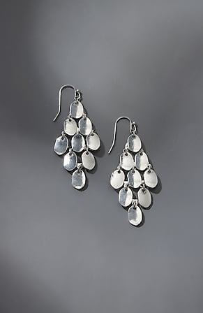 Image for Silvertone Metals Chandelier Earrings