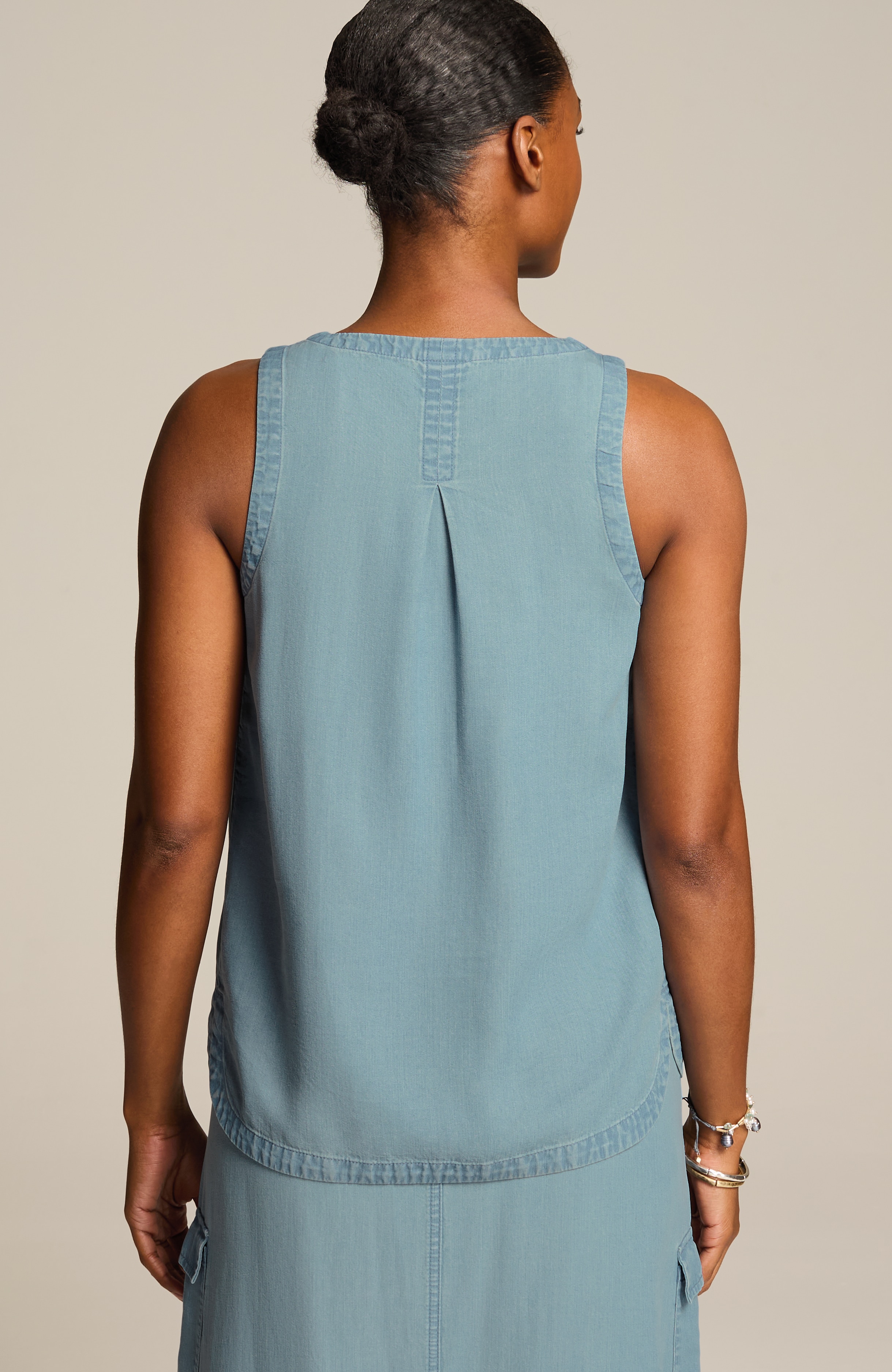 indigo tencel™ lyocell tank