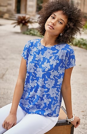 Image for Wearever Easy Cap-Sleeve Tee