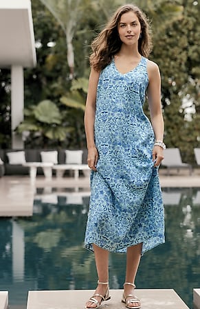 Image for Sleeveless V-Neck Maxi Dress