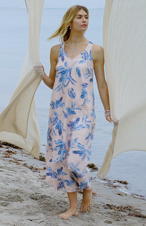 Sleeveless V-Neck Maxi Dress | JJill