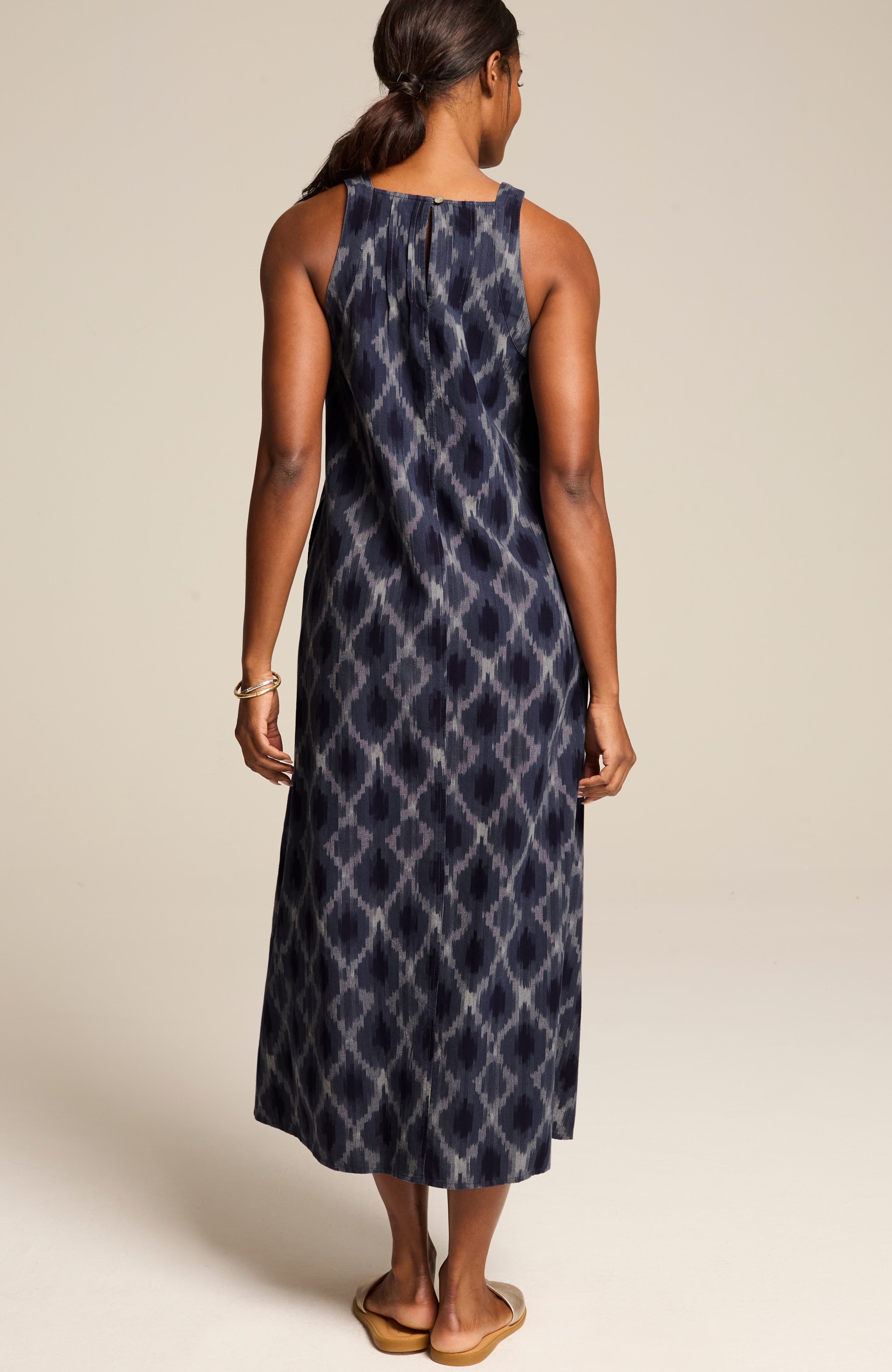 pure jill ikat a-line maxi dress