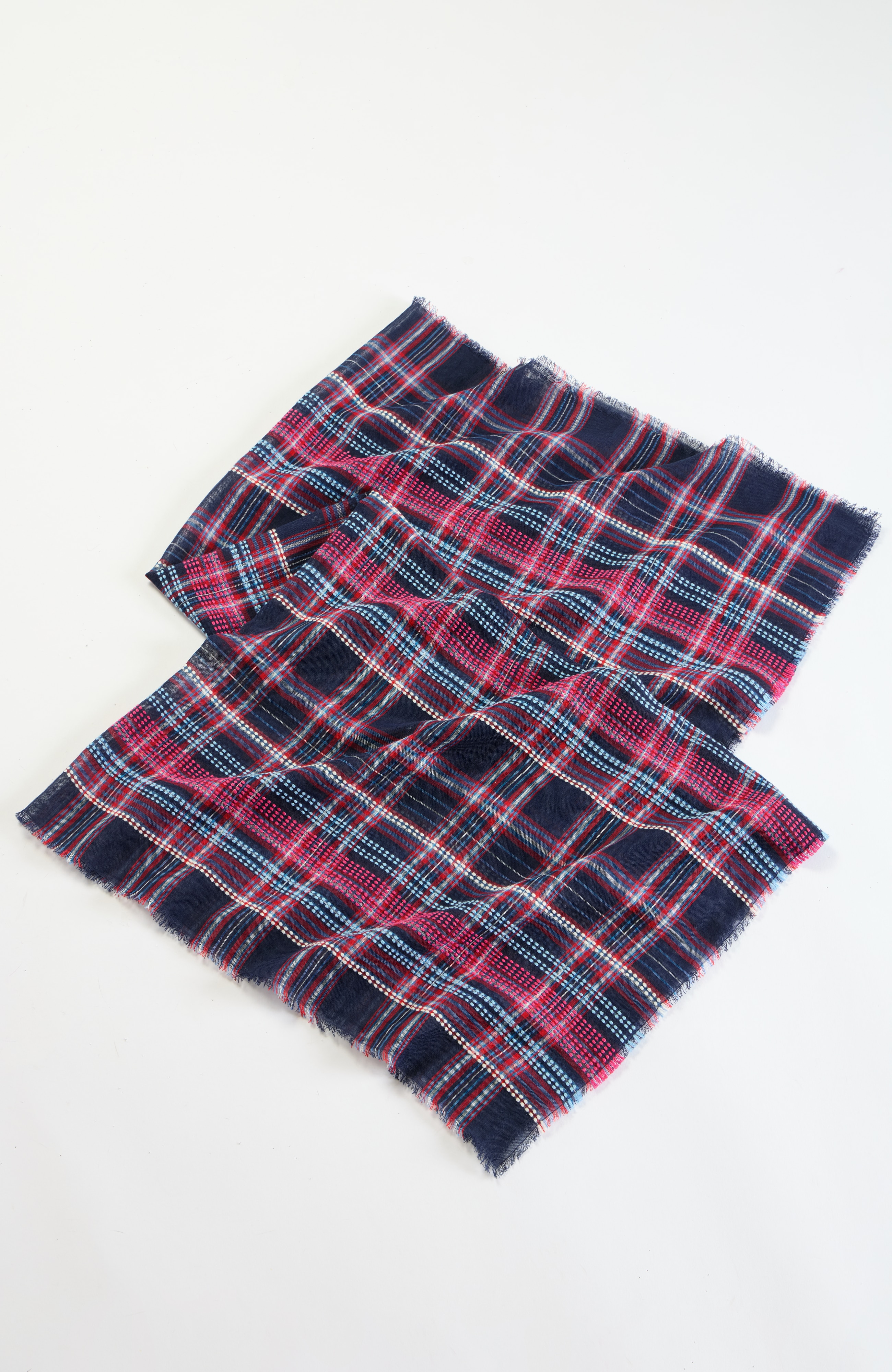 lightweight plaid scarf