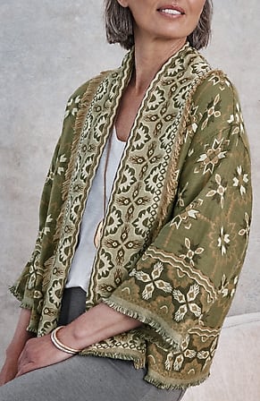 Image for Textured Jacquard Reversible Jacket