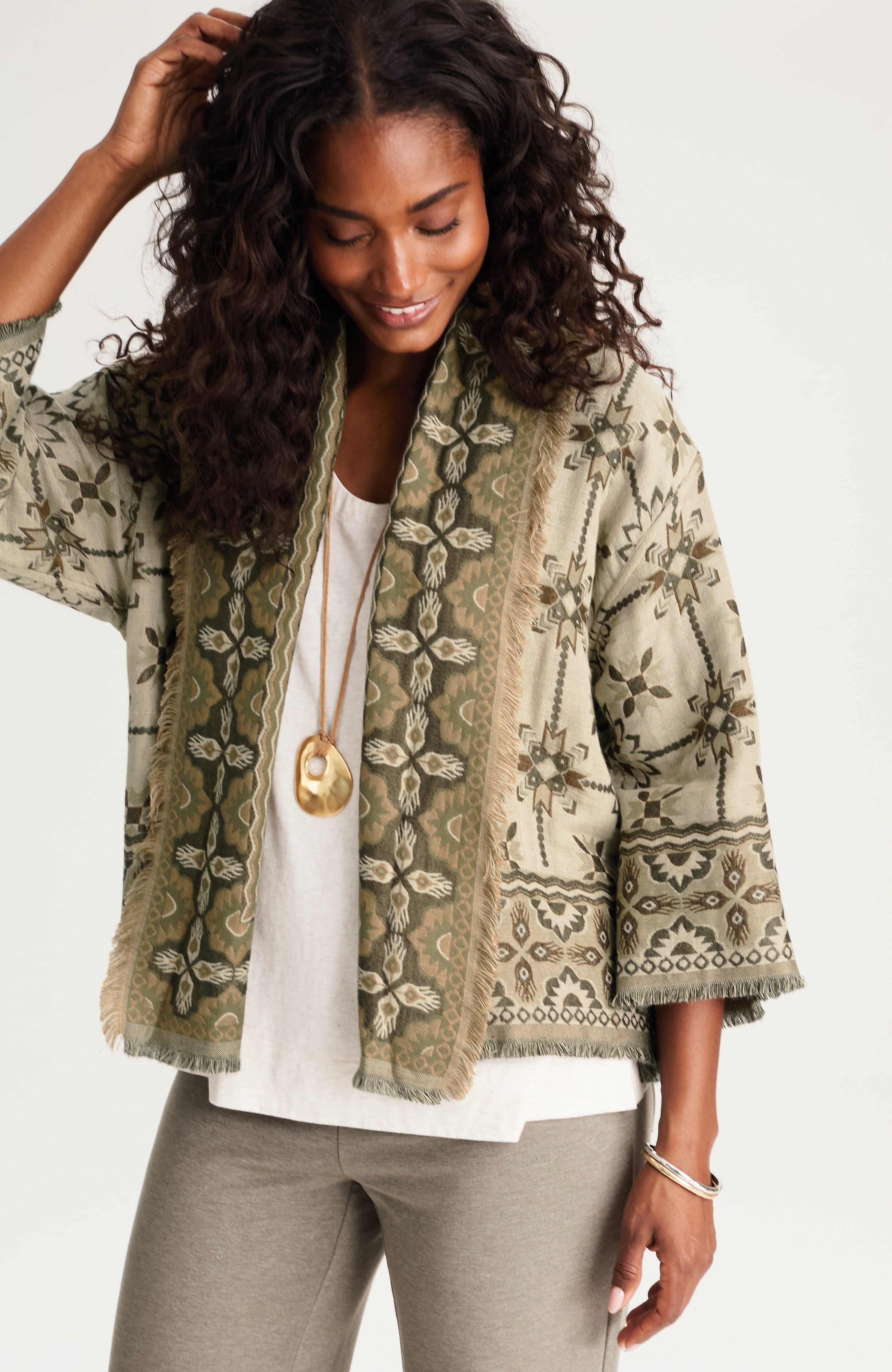 Textured Jacquard Reversible Jacket | JJill