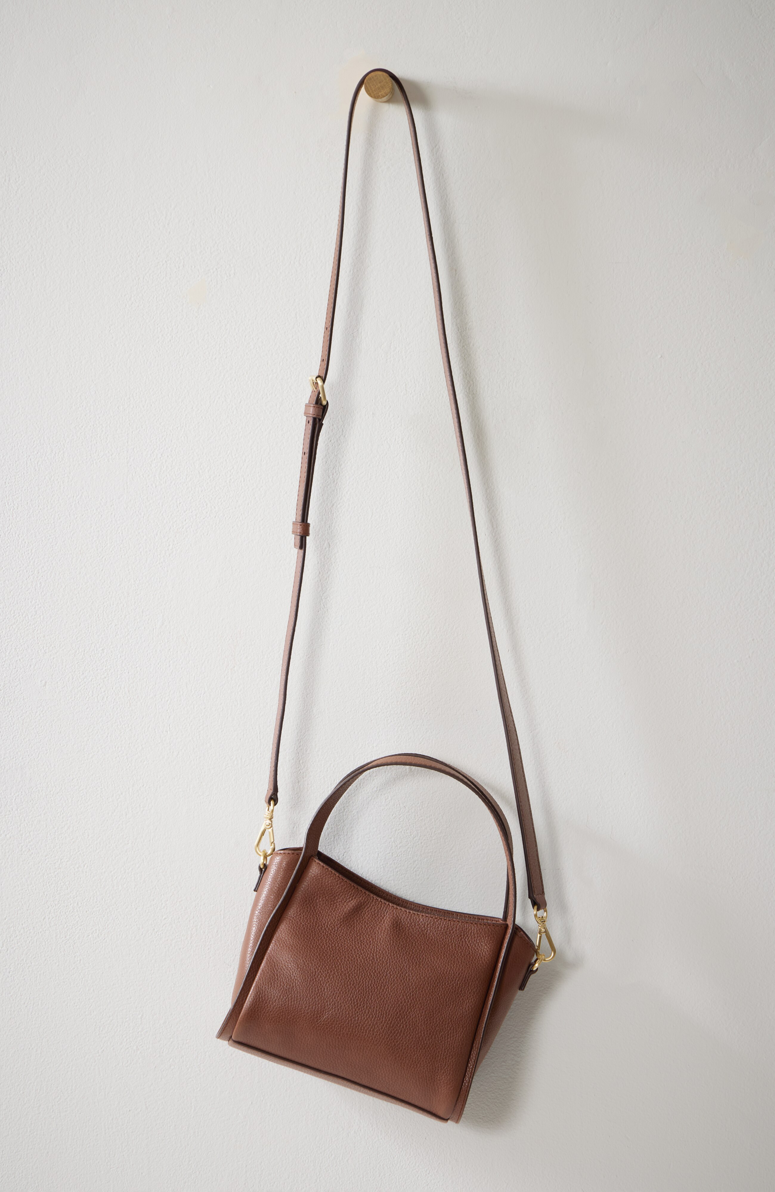 convertible leather mini bag