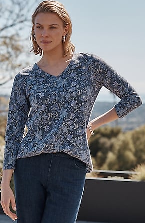Image for Pure Jill Organically Grown Cotton Slub Tee