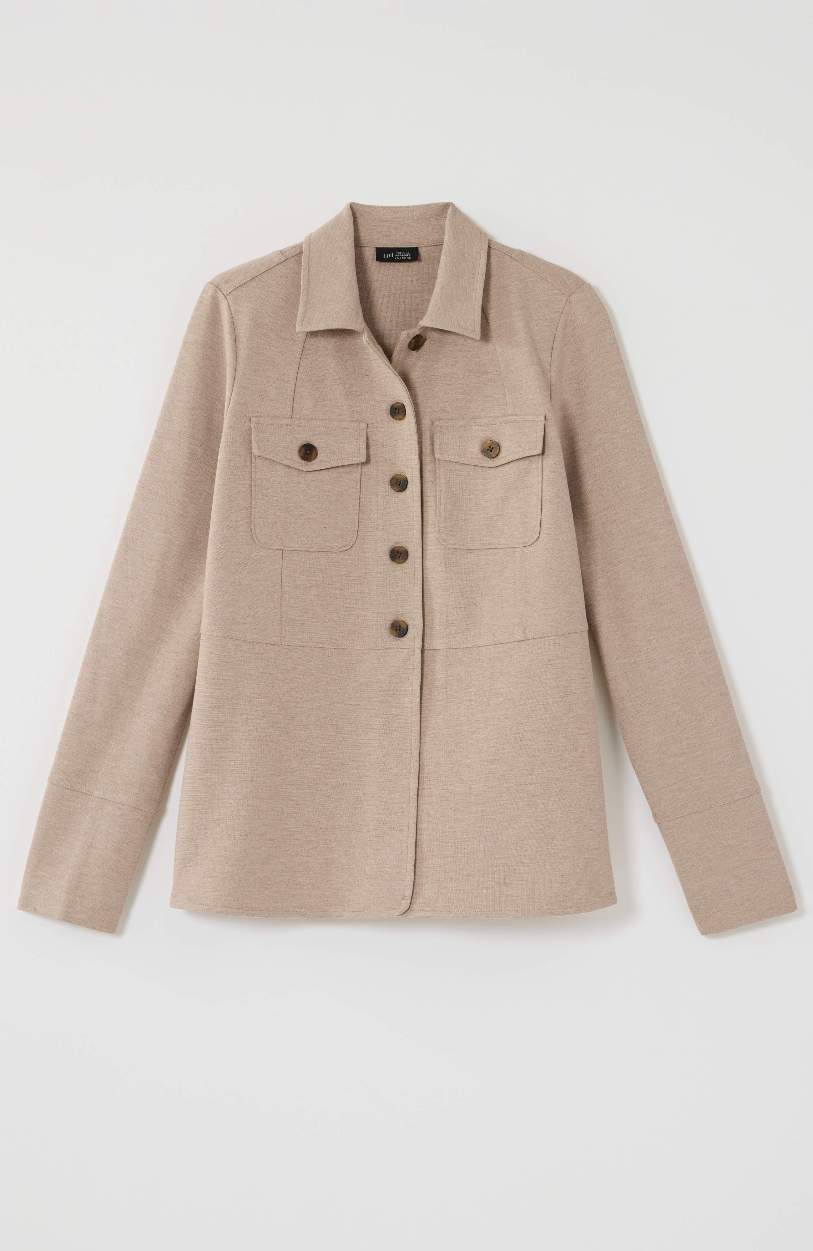 wearever double-face jersey buttoned jacket