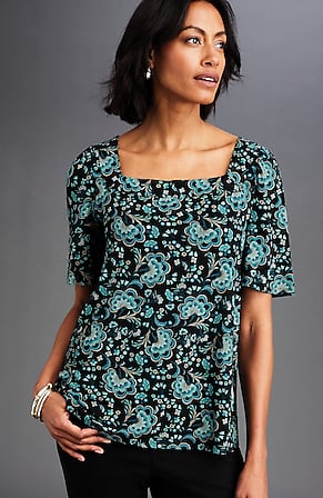 Image for Wearever Button-Back Top