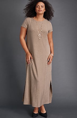 Image for Wearever Mixed-Stripe Maxi Dress