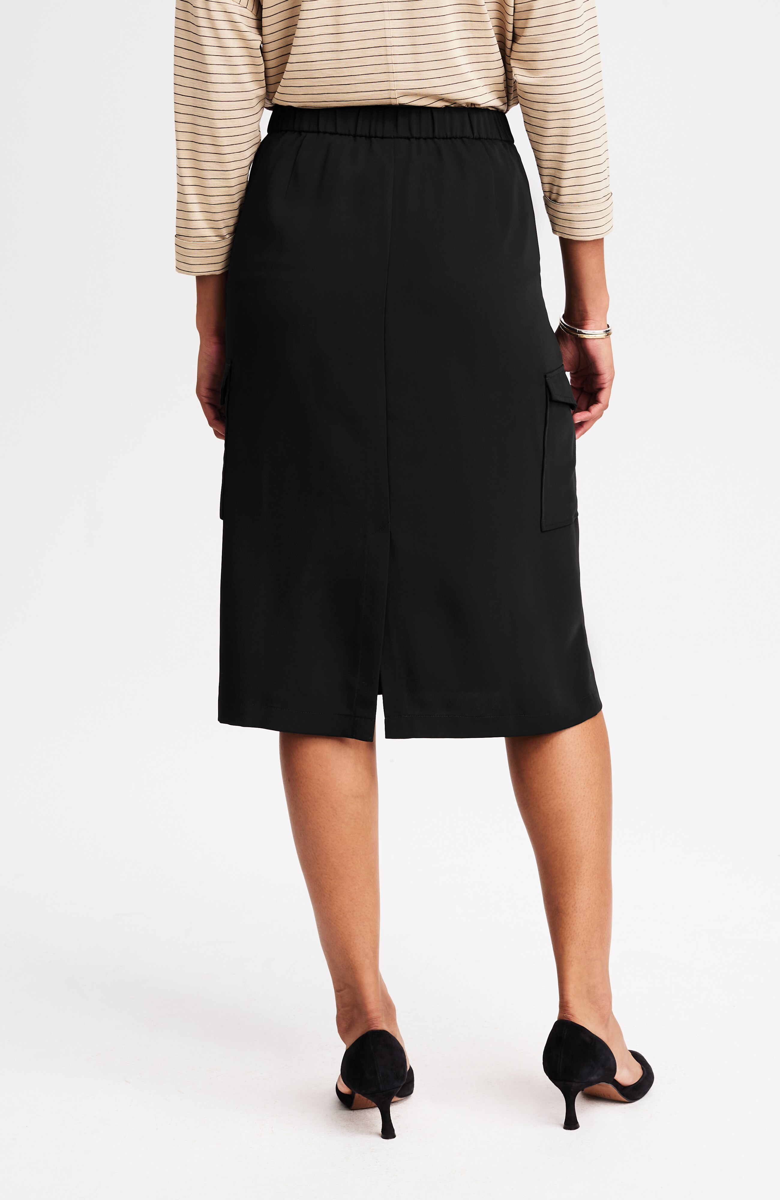 wearever easy-care cargo pull-on skirt