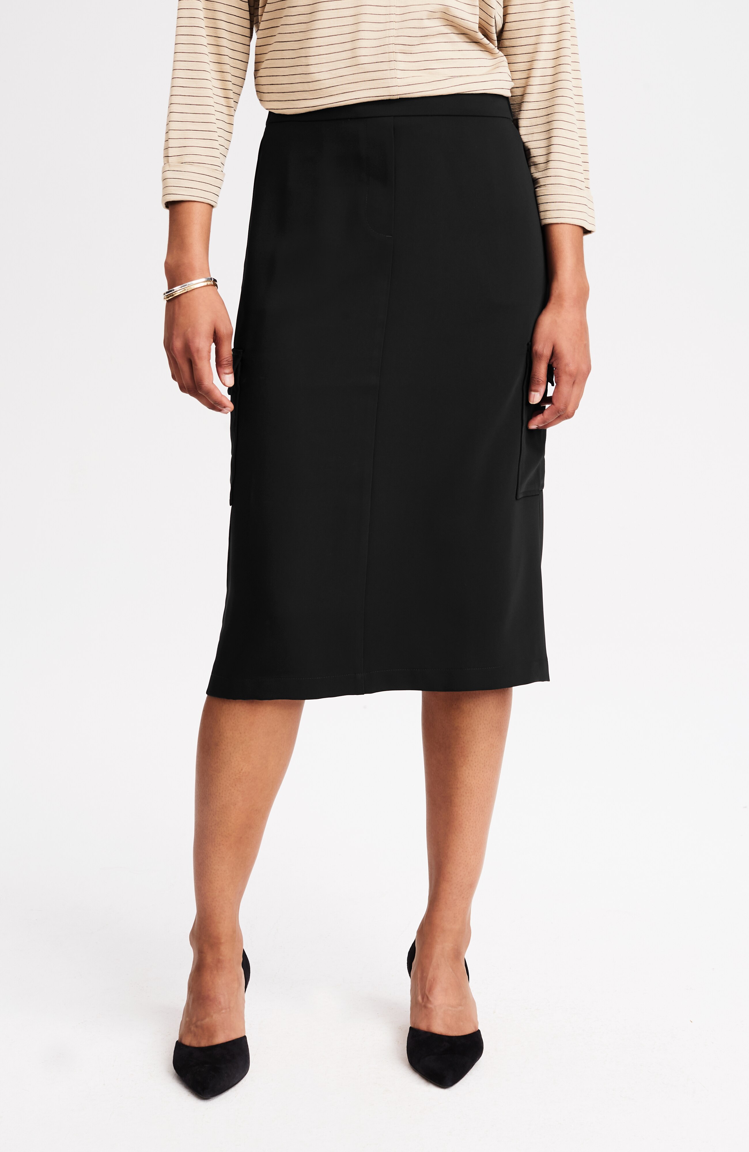 wearever easy-care cargo pull-on skirt