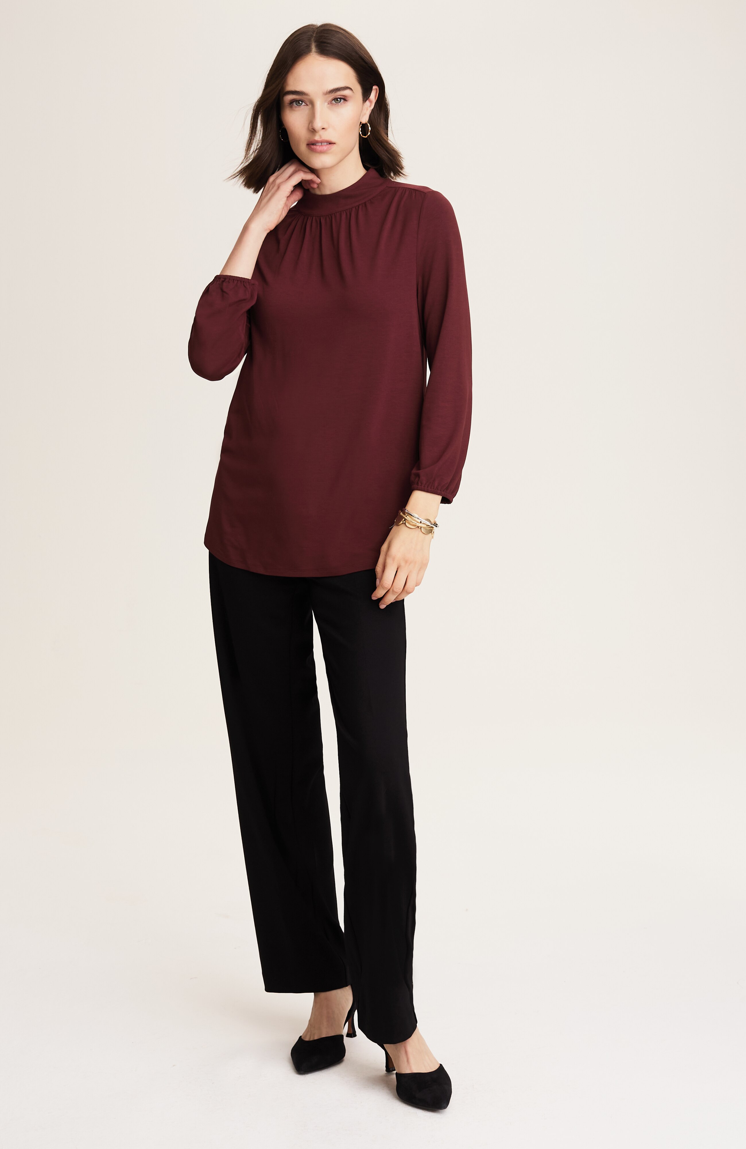 wearever a-line shirred top
