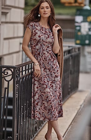 Image for Wearever Pleated-Waist Dress