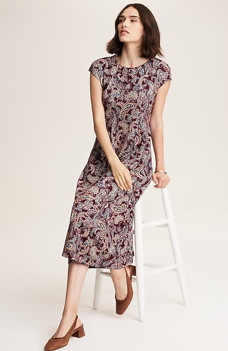WE PLEATED-WAIST DRESS | JJill