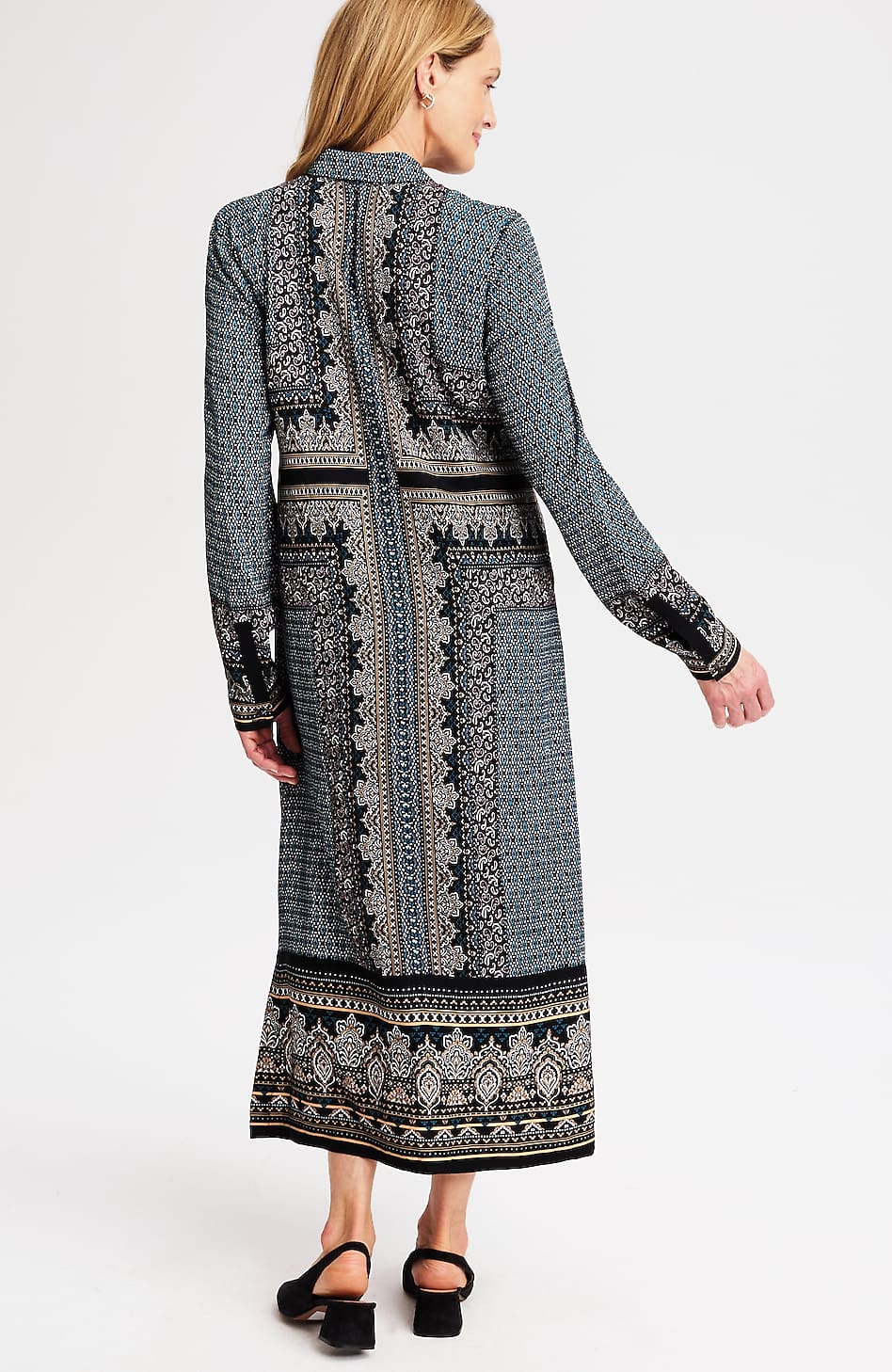 Wearever Foulard-Print Shirtdress