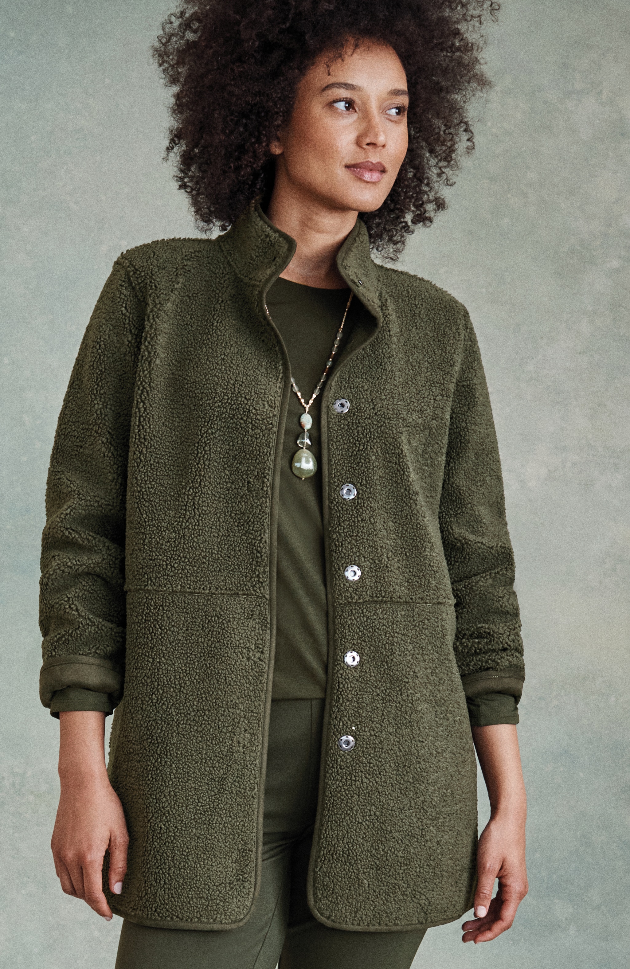 pure jill reversible teddy coat