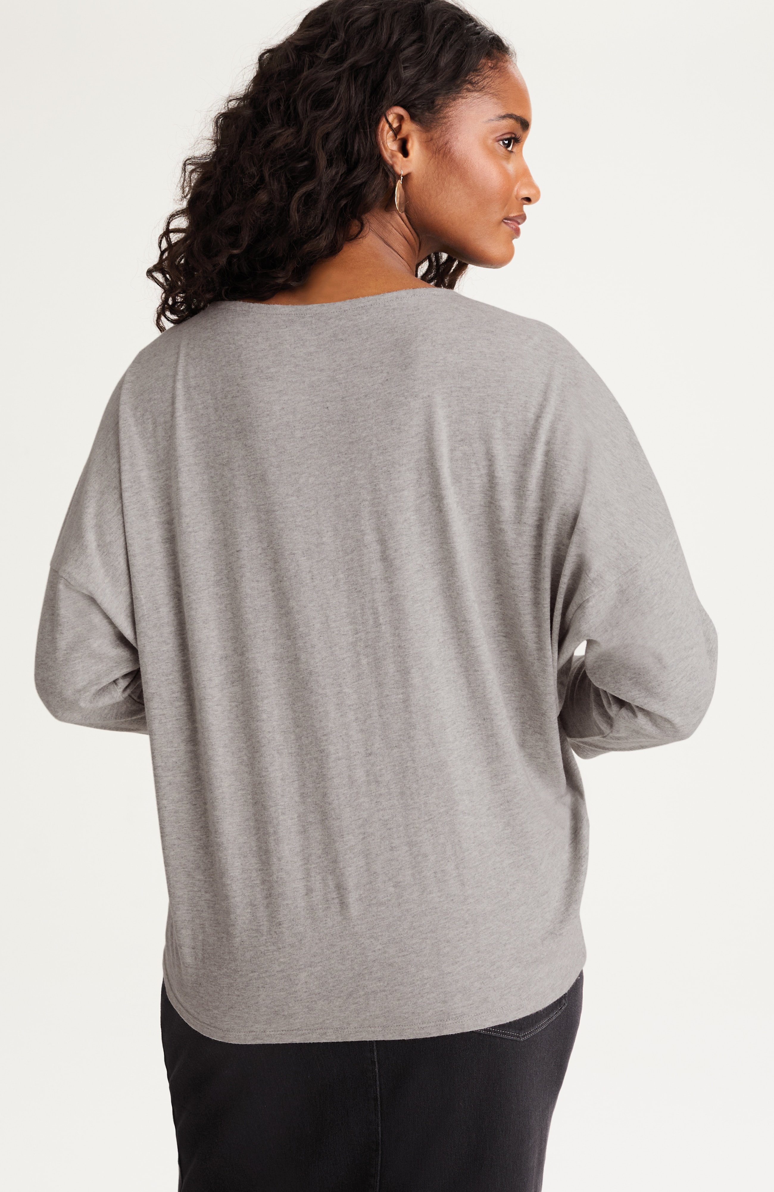 pure jill floral-embroidered tee