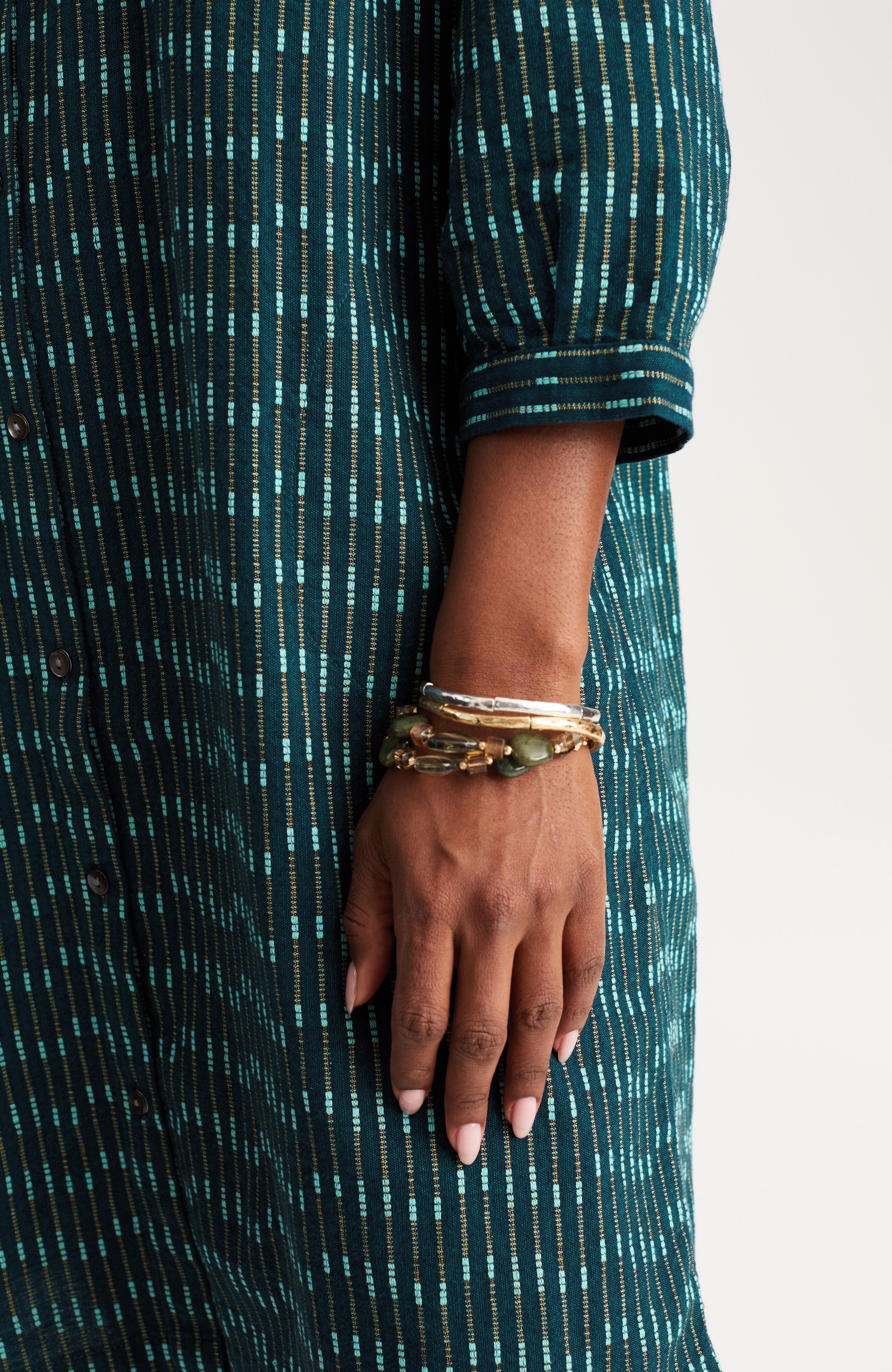 PURE JILL DOBBY-TEXTURED SHIRTDRESS | JJill