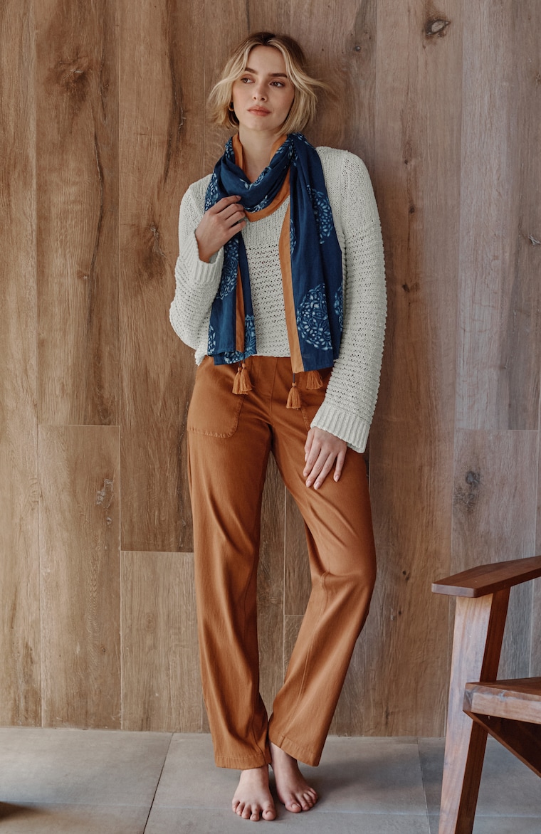 Primary view of the pure jill garment-dyed patch-pocket pants