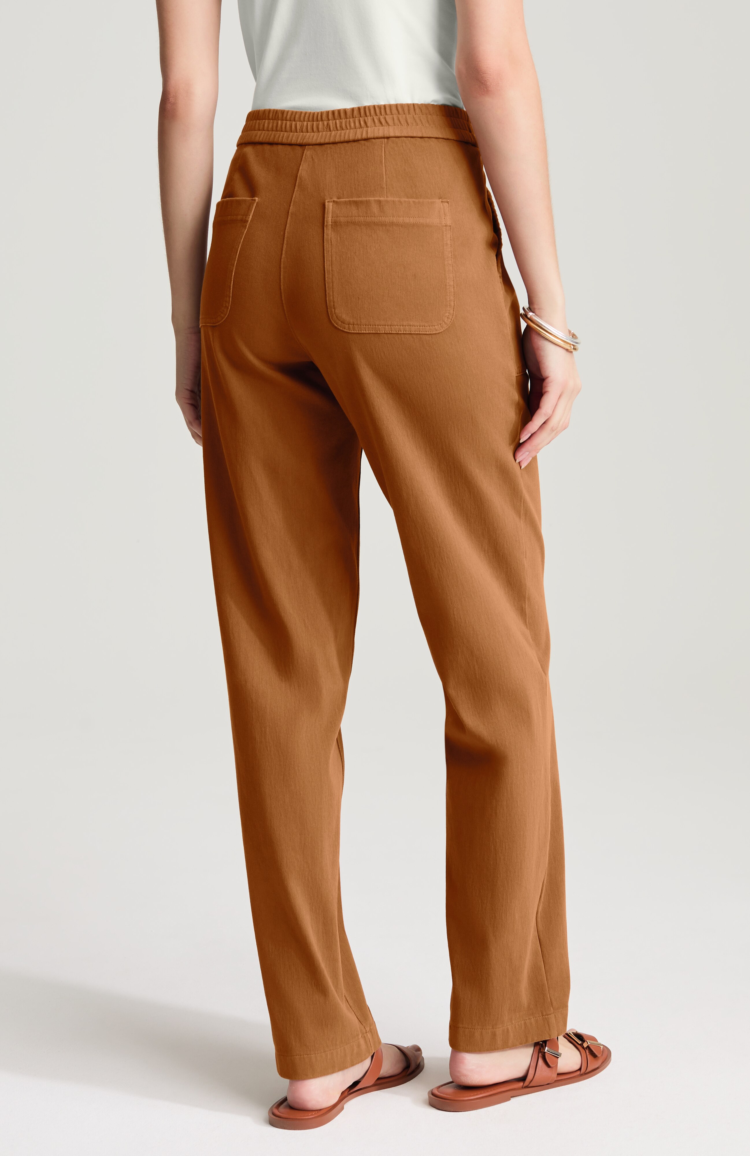 Pure Jill Garment-Dyed Patch-Pocket Pants | JJill