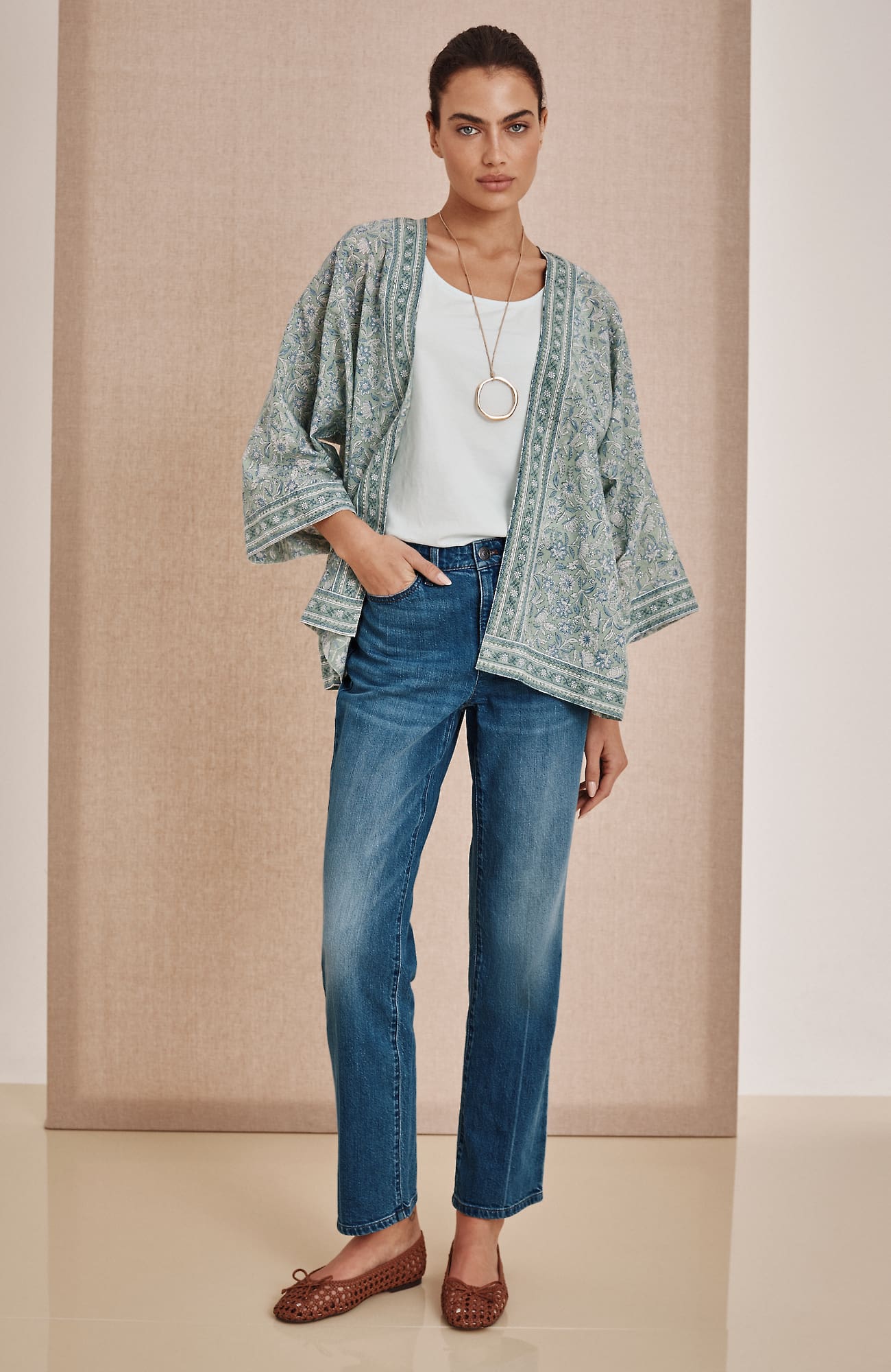 Jjill Petite Pure Jill Organically Grown Cotton Jeans In Antique Blue Wash