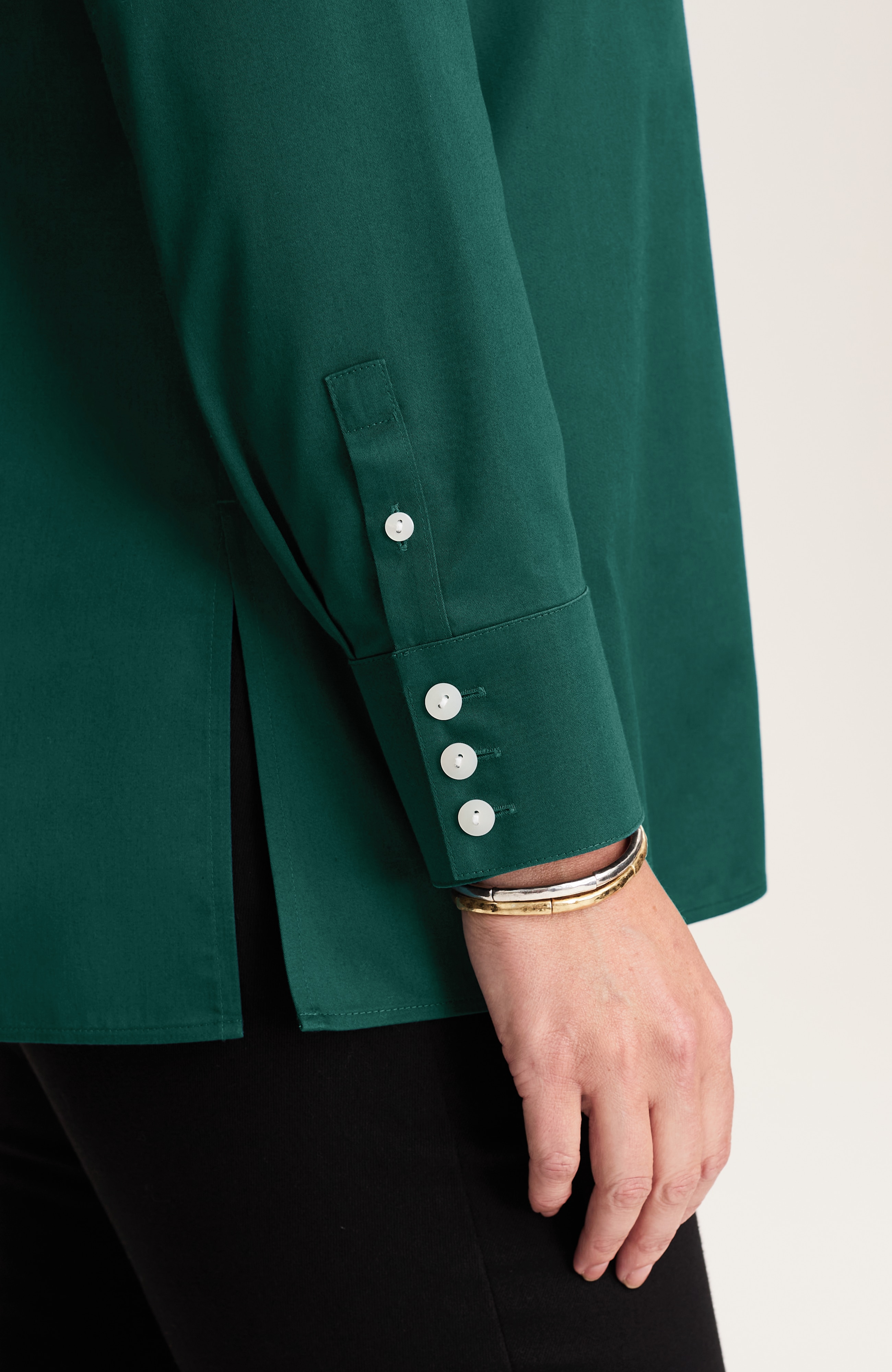 non-iron back-pleat tunic