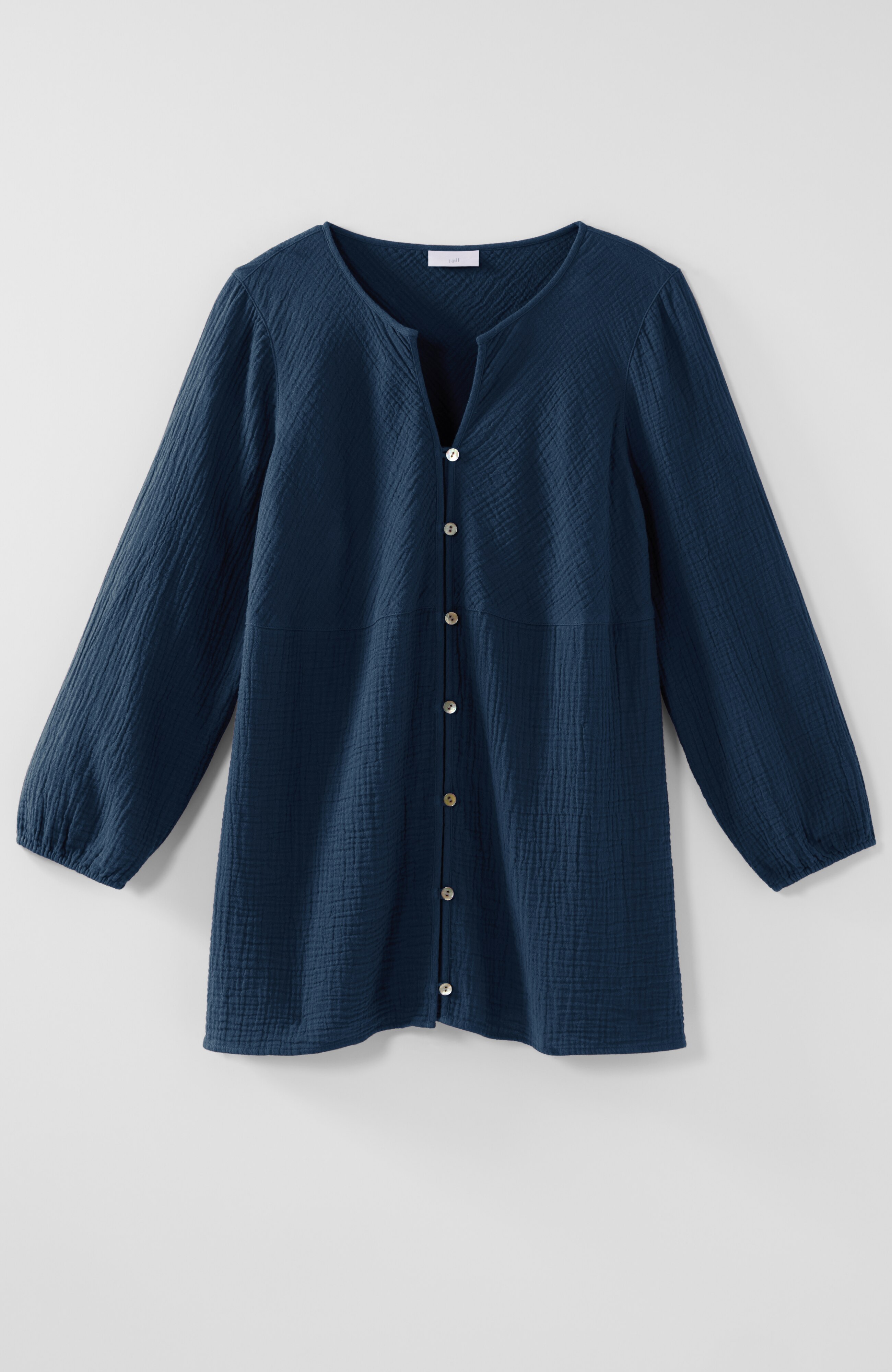 cotton-gauze bias-cut top