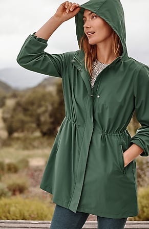 Image for Fit Water-Resistant Cinched-Waist Anorak