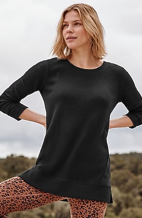 Image for Fit Waffle-Textured Tunic