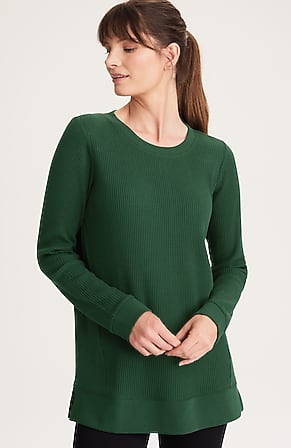 Image for Fit Waffle-Textured Tunic