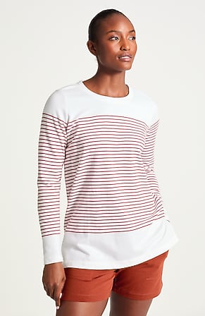 Image for Fit French Terry Striped Tunic