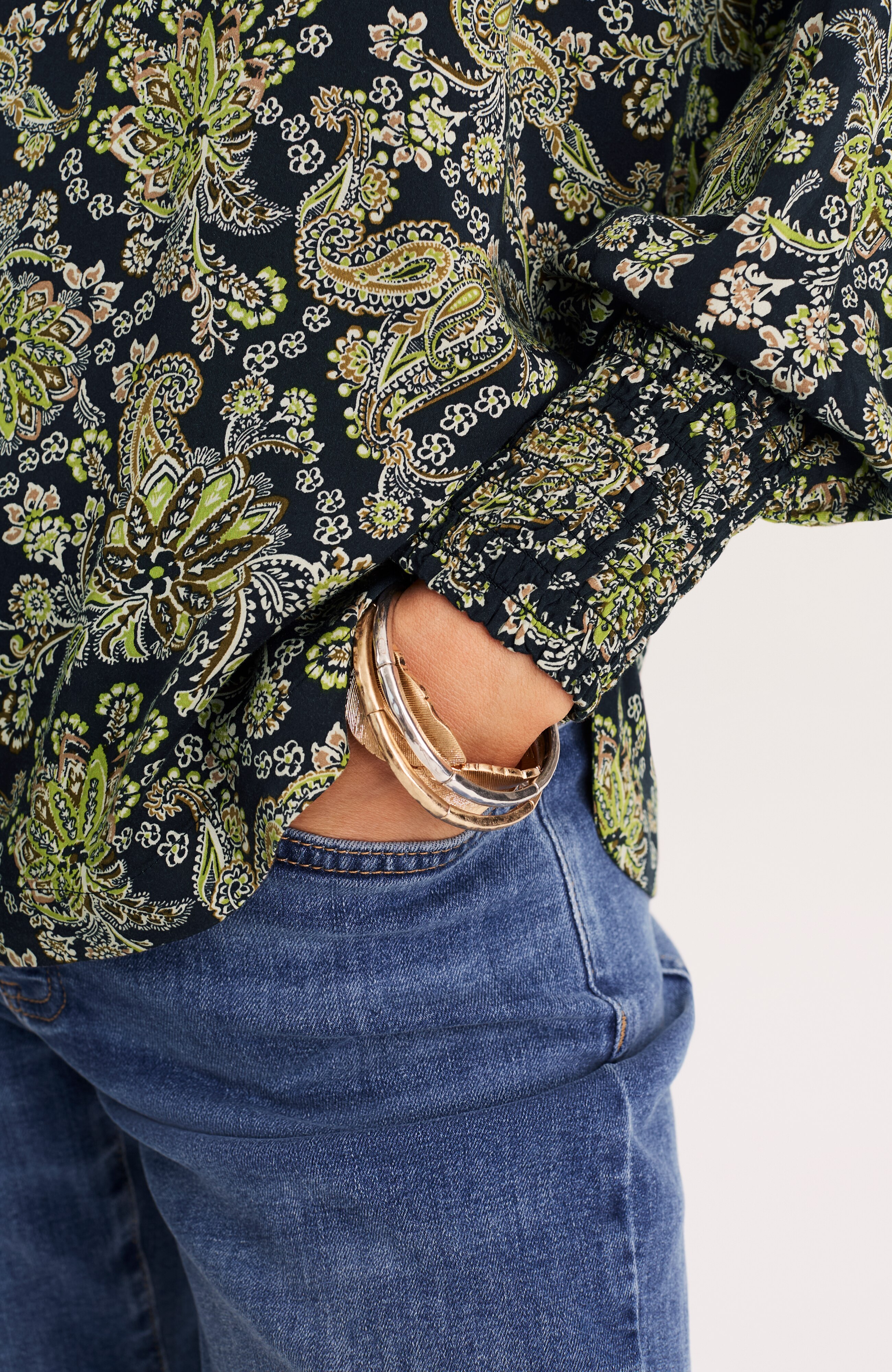 satin printed popover