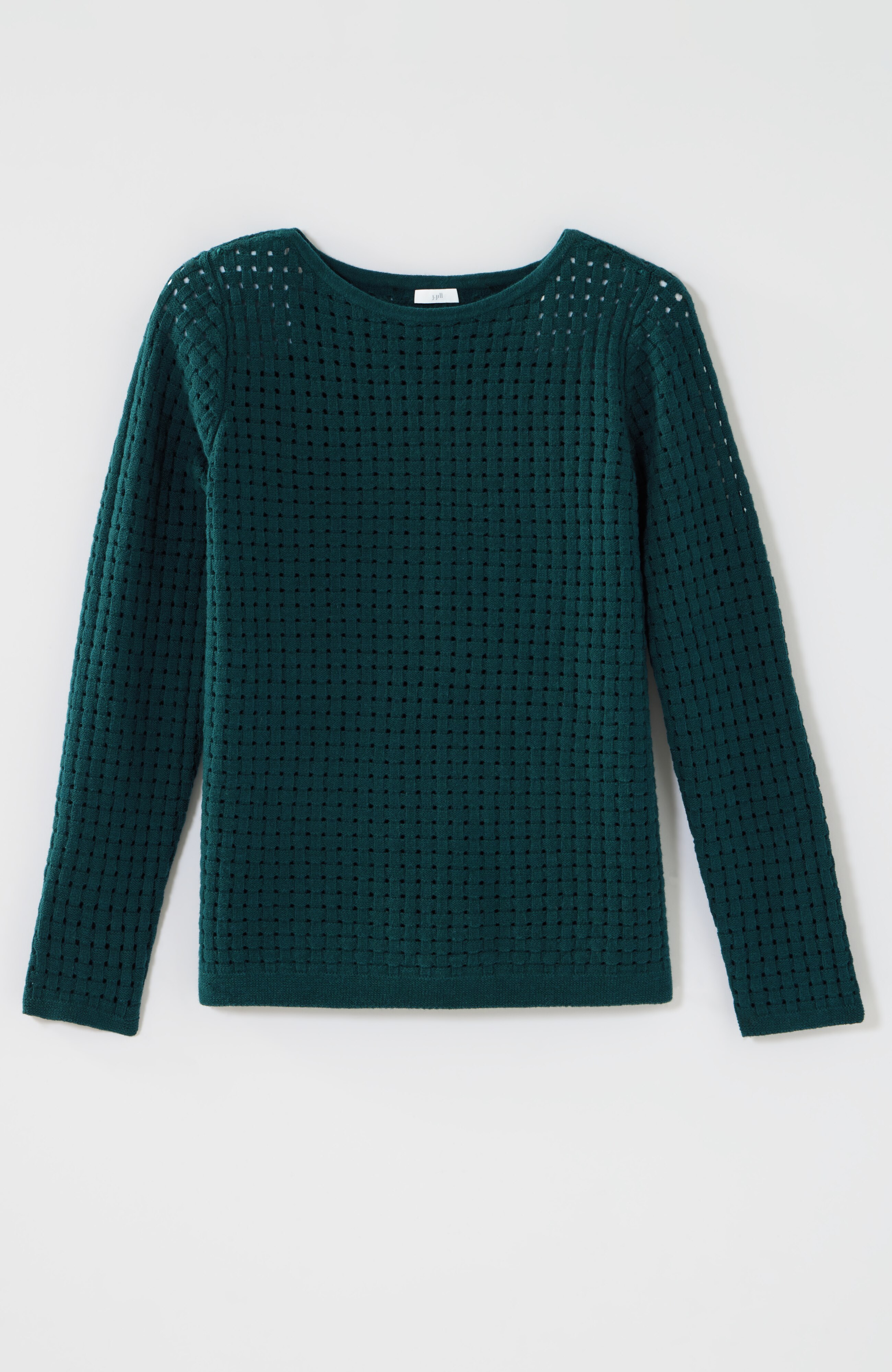 TEXTURED-STITCH PULLOVER SWEATER | JJill