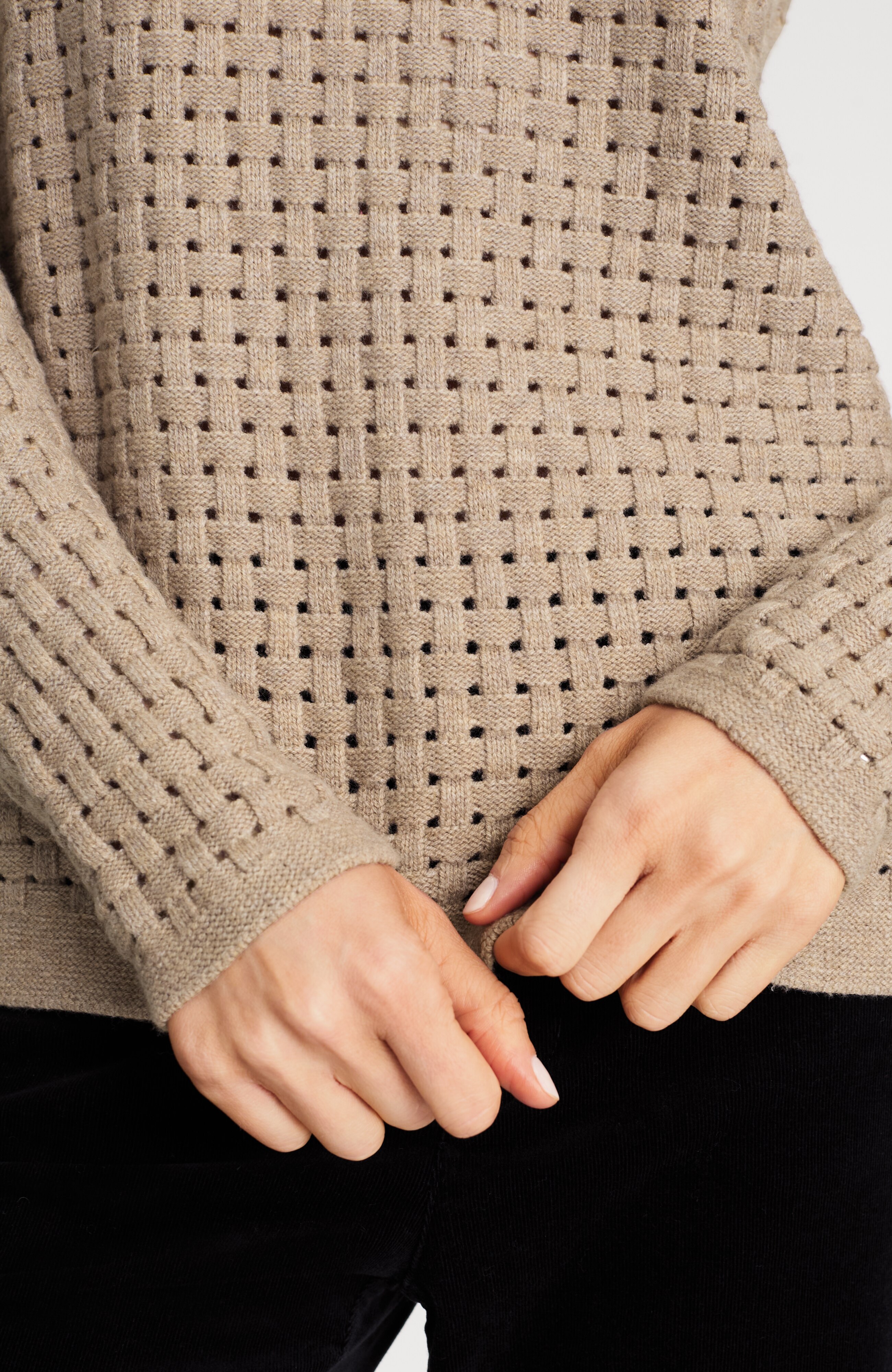 TEXTURED-STITCH PULLOVER SWEATER | JJill